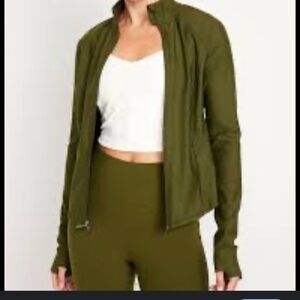 Old Navy Active Olive Green Powersoft Top
